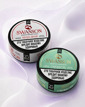 Жевательный табак SWANSON Mini STRONG "Мята" (Свежесть) 25 паучей