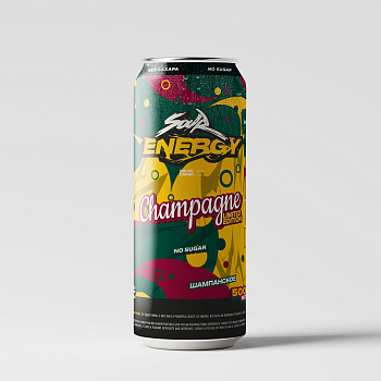 Напиток INDO Sour Energy "Champagne Limited Edition" 0.45л